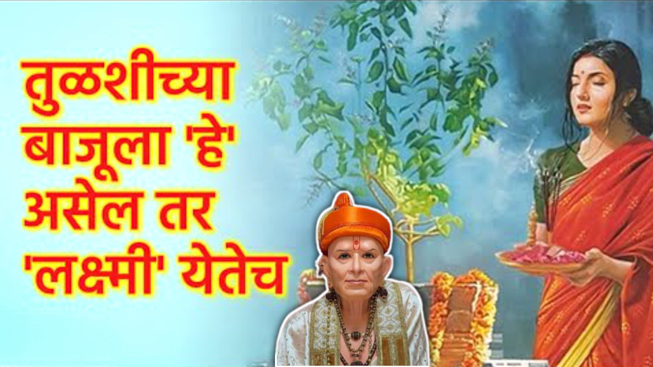 तुळशीच्या बाजूला हे ठेवल्यास घरी लक्ष्मी येतेच..
