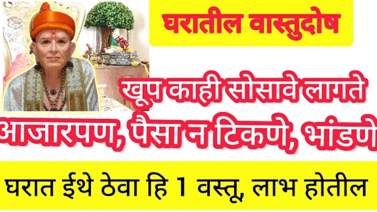 घरात पैसा टिकत नसेल व घरात सुख आणि शांती नसेल, ही एक वस्तू इथे ठेवा…