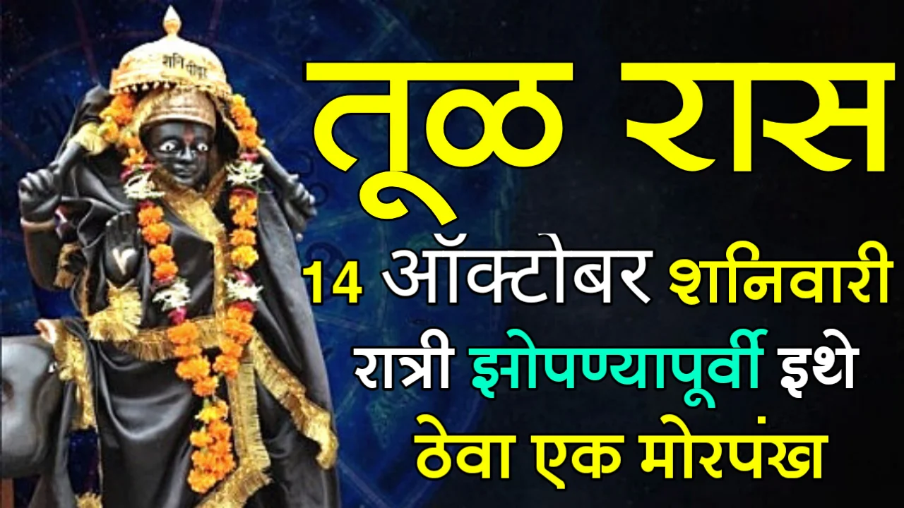 तूळ राशी : 14 ऑक्टोबर, शनिवारी रात्री झोपण्यापूर्वी इथे ठेवा एक मोरपंख…