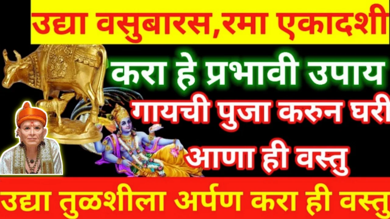वसुबारस ला करा हे प्रभावी उपाय, गायची पुजा करुन घरी आणा ही वस्तु, उद्या करा ही सेवा…